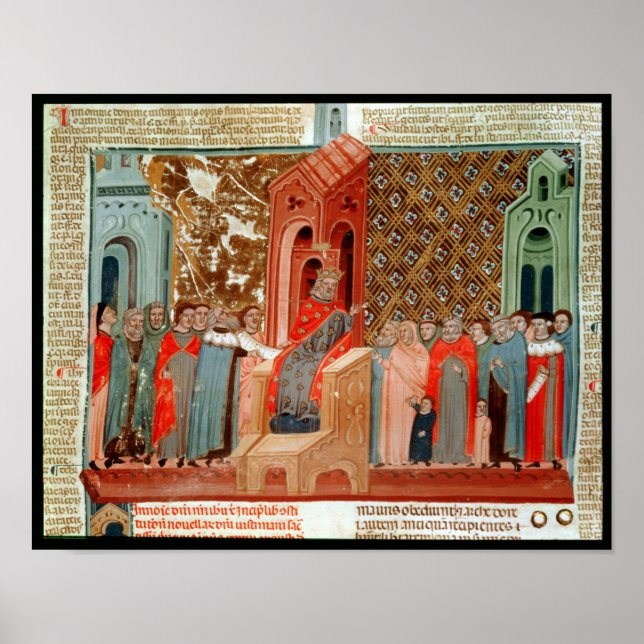 Emperor Justinian  and his court Poster (Front)