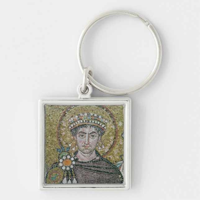 Emperor Justinian I  c.547 AD Key Ring (Front)