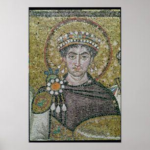 Emperor Justinian I c.547 AD Poster