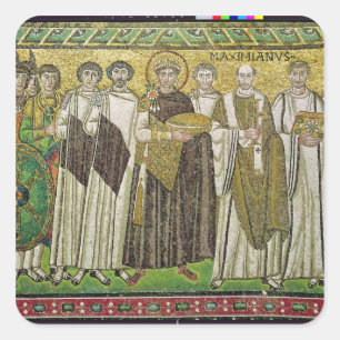 Emperor Justinian I Square Sticker