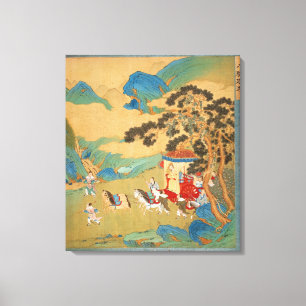 Emperor Mu Wang  of the Chou Dynasty in Canvas Print