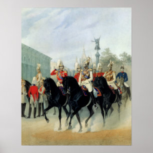 Emperor Nicholas I  and Grand Duke Alexander Poster