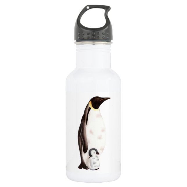 Emperor penguin 532 ml water bottle (Front)