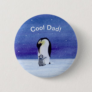 Emperor Penguin 6 Cm Round Badge