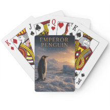 Emperor Penguin Antarctic Ice ANIMALS Poker Cards