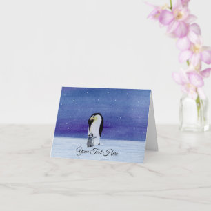 Emperor Penguin Card