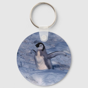 Emperor Penguin Chick Key Ring
