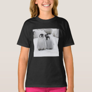 Emperor Penguin Chicks on Ice in Antarctica T-Shirt