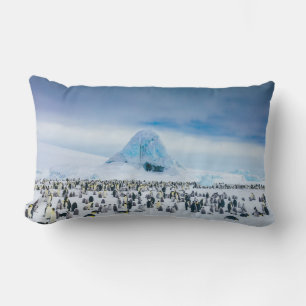Emperor Penguin Colony Lumbar Cushion
