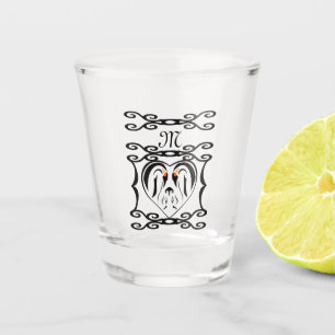 Emperor Penguin Forever Love Birds Shot Glass