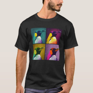 Emperor Penguin Pop Illustration Colourful Animal T-Shirt