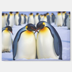 Emperor Penguins Animal Nature Wildlife Affection Magnet