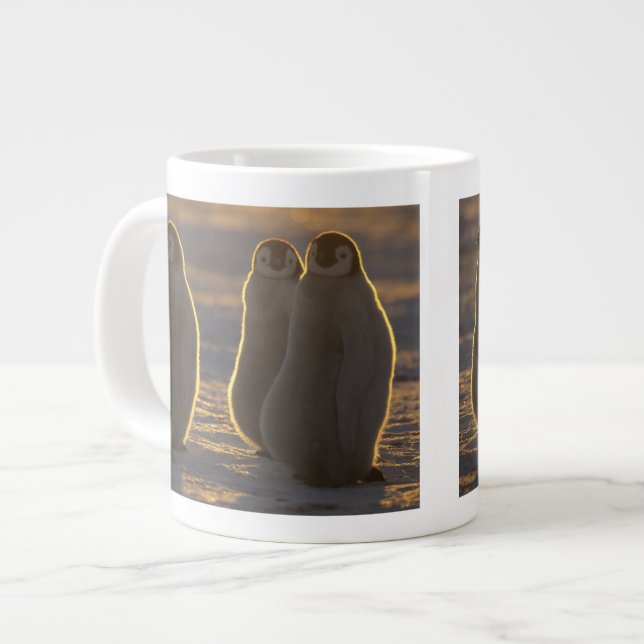 Emperor Penguins Large Coffee Mug (Front Left)