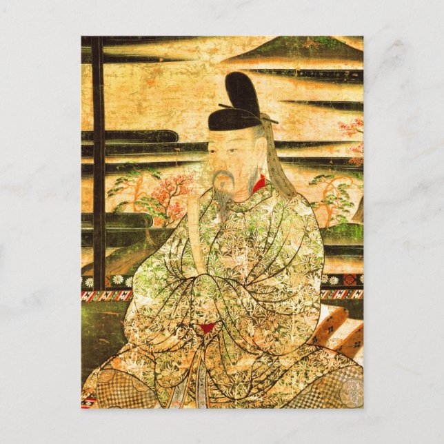 Emperor Saga Japanese Fine Art Postcard (Front)