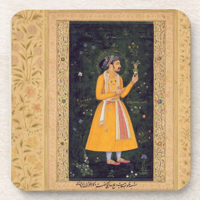 Emperor Shah Jahan (1592-1666) (r.1627-1658) as a Coaster (Front)