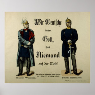 Emperor Wilhelm I and Prince Bismarck Poster