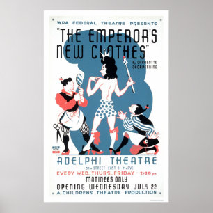 Emperors New Clothes 1936 WPA Poster