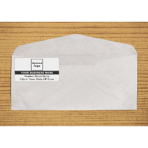 Emphasized Business Name on White Shipping Label