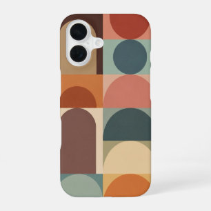 Empilement Vintage de Cercles et d'Arcs iPhone 16 Case