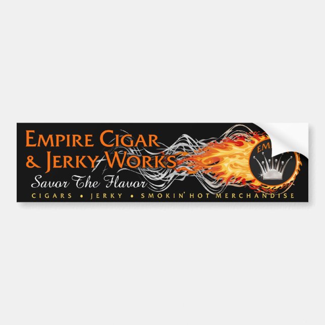 EMPIRE Cigar & Jerky Works Bumpersticker Bumper Sticker (Front)