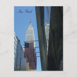 empire flag reflect postcard
