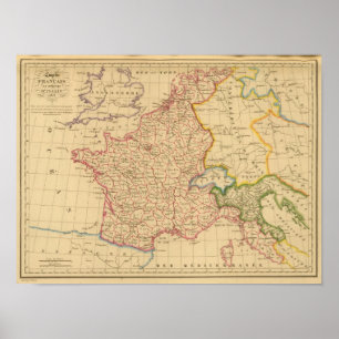 Empire Kingdom of France and Italy, 1812 Poster