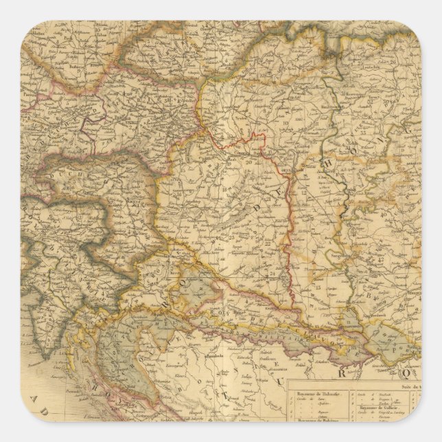 Empire Maps Square Sticker (Front)