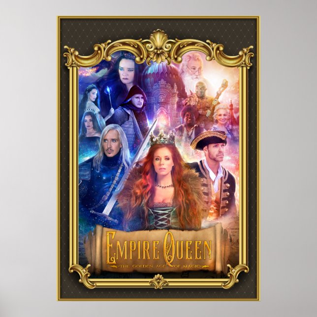 Empire Queen: The Golden Age Of Magic Gold Frame  Poster (Front)