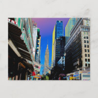 Empire Sate Building from 42nd St New York Poster