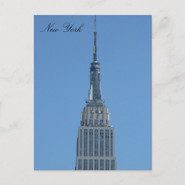 empire state blue top postcard (Front)