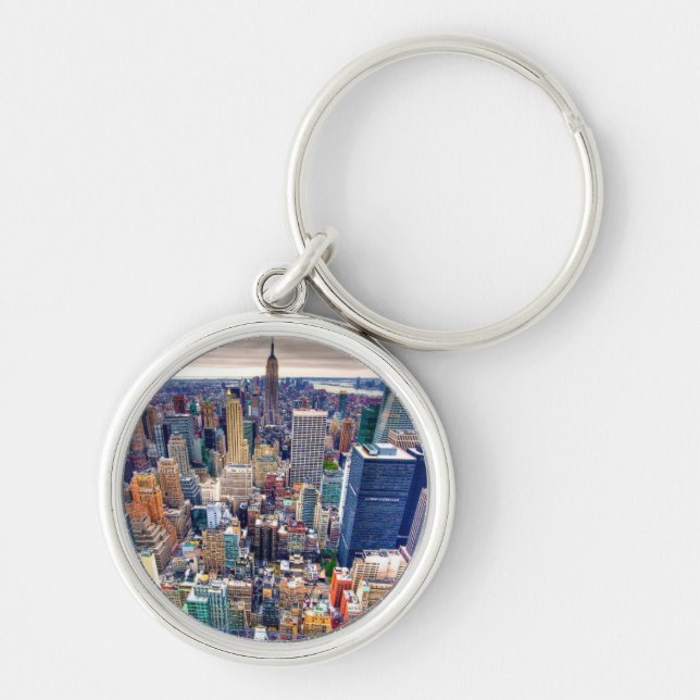 Empire State Building and Midtown Manhattan Key Ring (Front)
