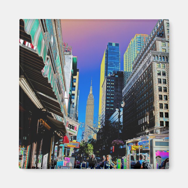 Empire State Building from 42nd St New York  Magnet (Front)