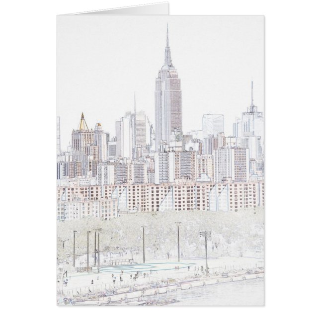 Empire State Building line drawing (Front)