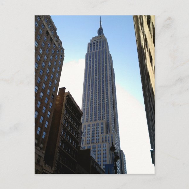 Empire State Building Manhattan New York Postcard (Front)