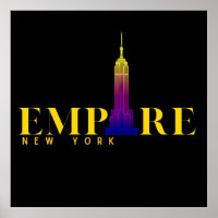 Empire State Building-New York-Vibrant Gold