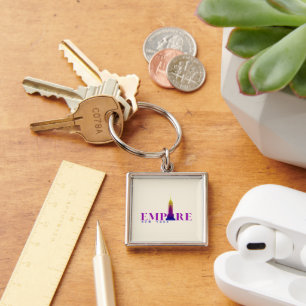 Empire State Building-New York-Vibrant Key Ring