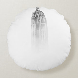EMPIRE STATE BUILDING SKETCH ROUND CUSHION