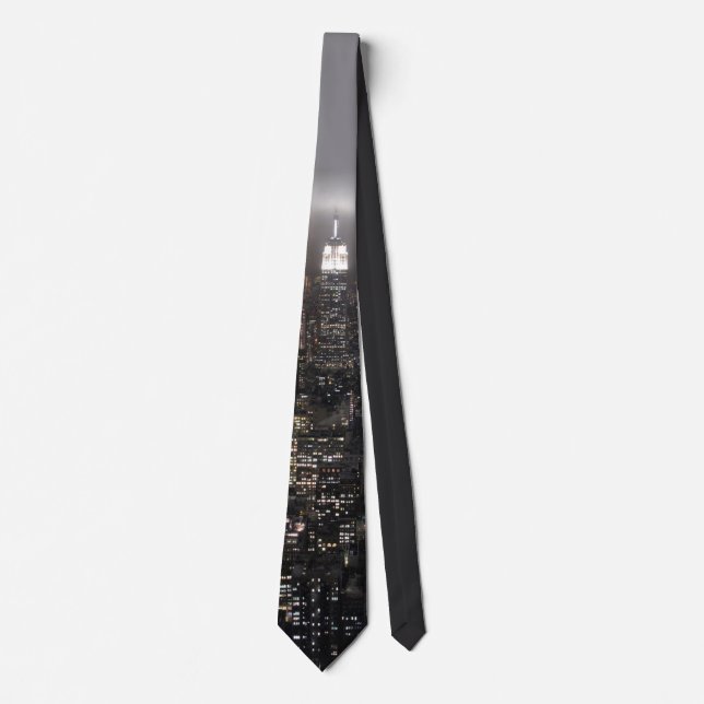 Empire State Building Tie NY City Souvenir Necktie (Front)