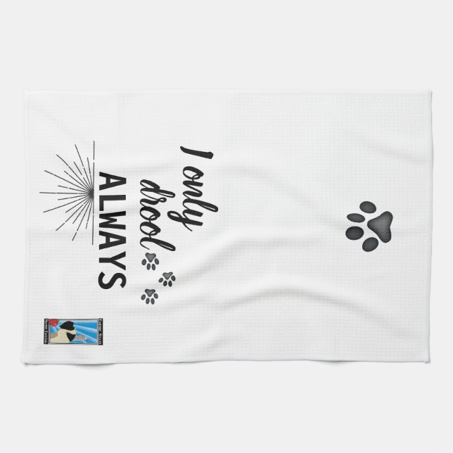 Empire State Mastiff Fanciers Drool Always towel (Horizontal)