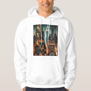 Empire State Skyline Hoodie: NYC Skyscrapers Hoodie