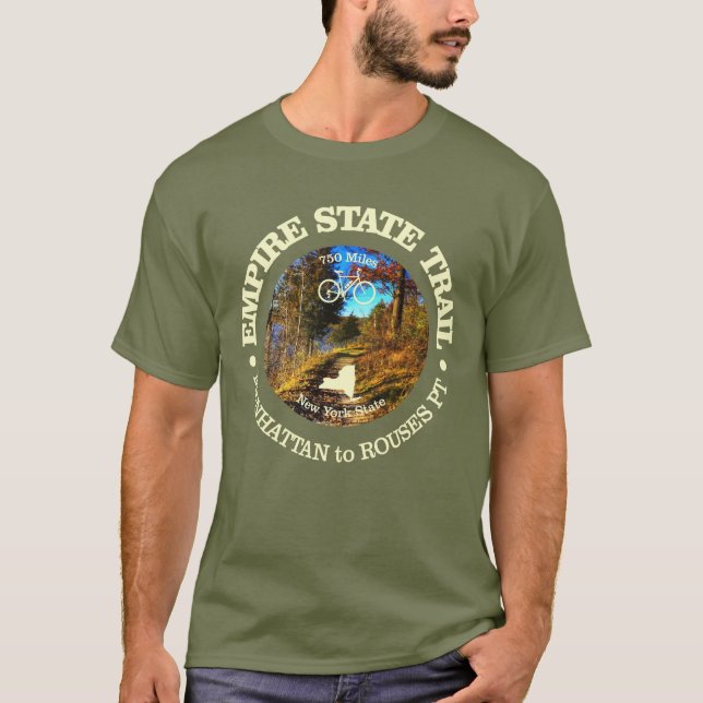 Empire State Trail (cycling c) T-Shirt (Front)