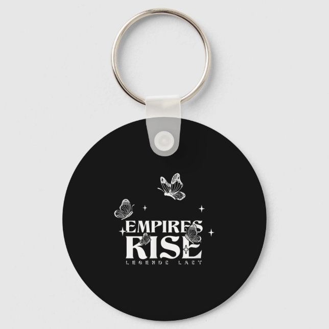 Empires Rise Legend Last Inspirational Butterfly Q Key Ring (Front)
