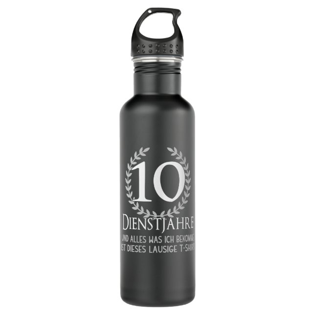 Employee 10 Year Corporate Anniversary Company 710 Ml Water Bottle (Front)