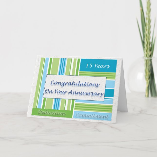 Employee 15th Anniversary Card (Front)