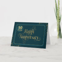 Employee 50th Anniversary Elegant Jade Corporate