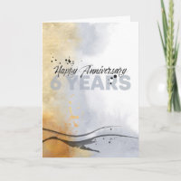 Employee 6th Anniversary Artistic Ink Abstract