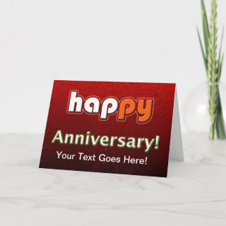 Employee Anniversary Customisable Card