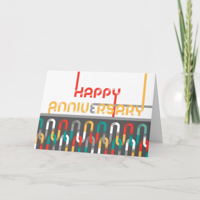 Employee Anniversary Featured Font Card (Front)