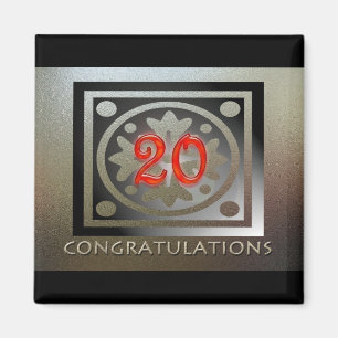 Employee Anniversary Gifts Customisable Elegant Magnet