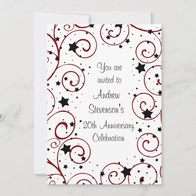 Employee Anniversary Party Invitations (Front)